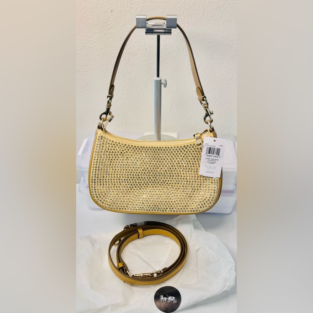COACH Teri Mini Crossbody Bag decorated with crystals NEW - Picture 3 of 14
